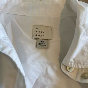 White button down